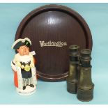 A Beswick "Worthington Pale Ale" advertising character jug in the form of a Lord Mayor with motto,