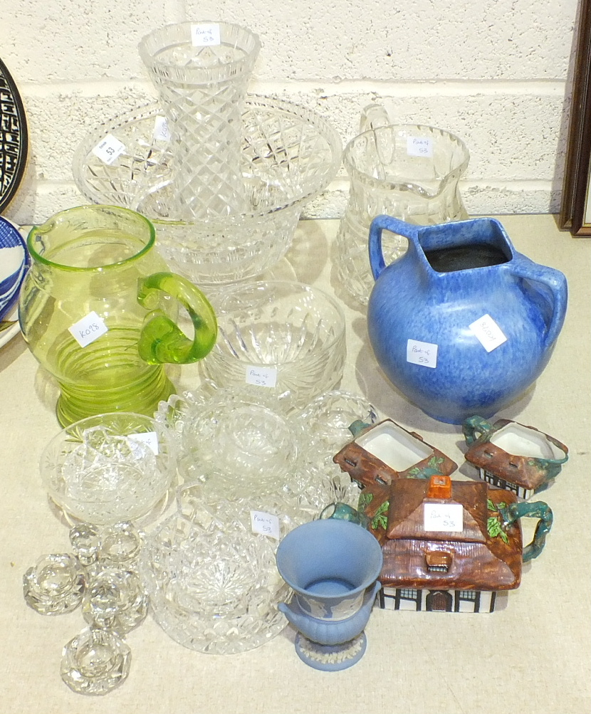 A collection of various tea ware, other ceramics and glassware.