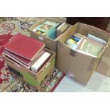 A quantity of Illustrated London News 1940's-50's and other books, the contents of three boxes.