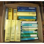A large collection of books on cricket, the contents of three boxes.