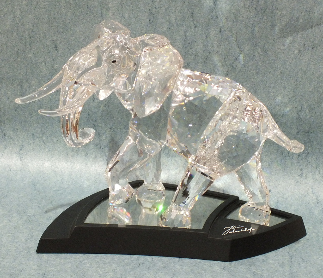 A Swarovski Limited Edition crystal figure 'Elephant', date 2006, designed by Heinz Tabertshofer,