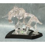 A Swarovski Limited Edition crystal figure 'Elephant', date 2006, designed by Heinz Tabertshofer,