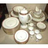 Fifty-eight pieces of Wedgwood 'Colorado' coffee and dinner ware.