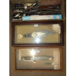 A Franklin Mint "The Jim Bowie Knife" in presentation case, another decorative knife in case, (
