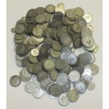 A quantity of British coinage, including a large collection of 1920-46 silver.