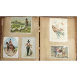 A Victorian album of greetings cards, scraps, etc.