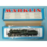 Märklin, HO gauge, 8392 4-6-2 K Bay Sts B Coupe Vente locomotive and tender no.3673, boxed, (box