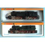 Arnold, N gauge, two tank engines: 2273 4-6-4 RN8411 and 2275 0-8-0 RN96016, boxed, (2).