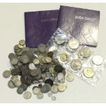 A large collection of British coinage, includes 1920-46 silver.