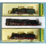 Minitrix, N gauge, 2903, a 2-6-0 locomotive and tender RN7081; 2923 a 2-8-0 locomotive and tender RN