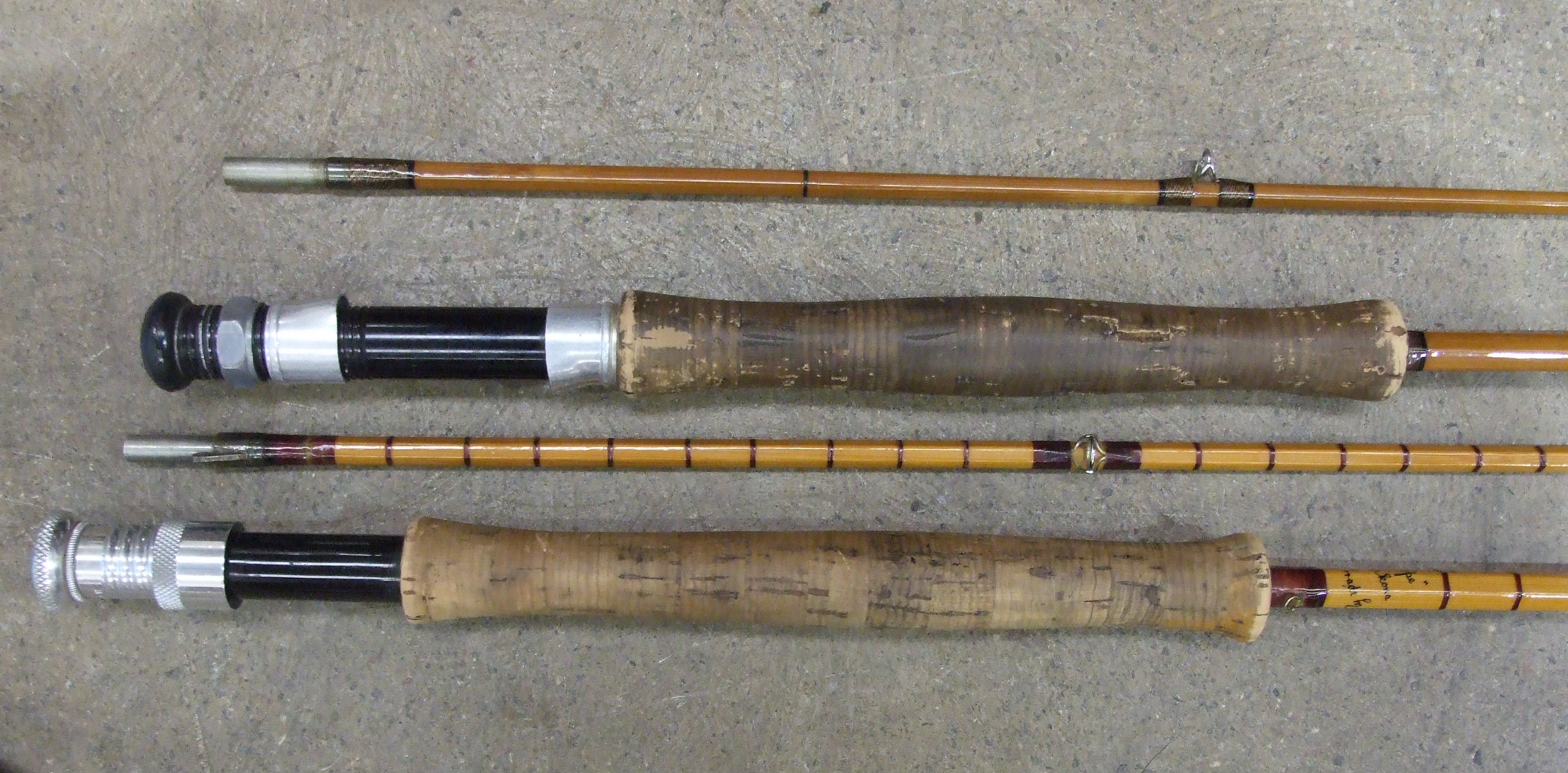 A Hardy's 10' two-piece split-cane trout fly rod "The Pope", with alloy reel fittings and integral