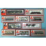 Lima, HO gauge, ten boxed wagons, (10).