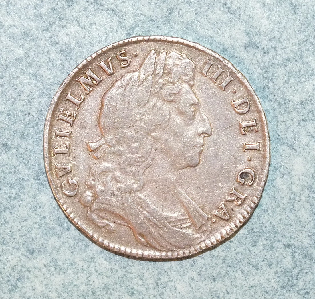 A William III 1698 half-crown.