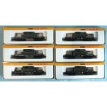 Arnold Rapido, N gauge, six boxed 0497 heavy duty trucks with Leopard tanks, (6).