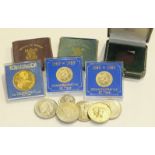 A Royal Mint UK 2007 Proof Coin Collection, eleven various Royal Mint coin covers, other