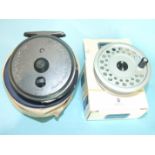 A Hardy Viscount 3½" fly reel and a Hardy Viscount MkII spare spool, (2).