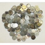 A collection of mainly British coinage, including a large quantity of pre-1946 silver.