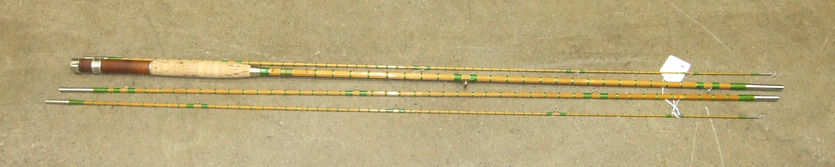 A Hardy's 9' 6" split-cane three-piece fly rod "The Fairy Rod" no.44419, with spare tip, in bag. - Image 2 of 2