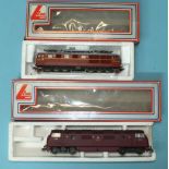 Lima, HO gauge, no. 205128 BR Class 42 Bo-Bo diesel, "Rapid" D838, (wrong box) and 208130 electric