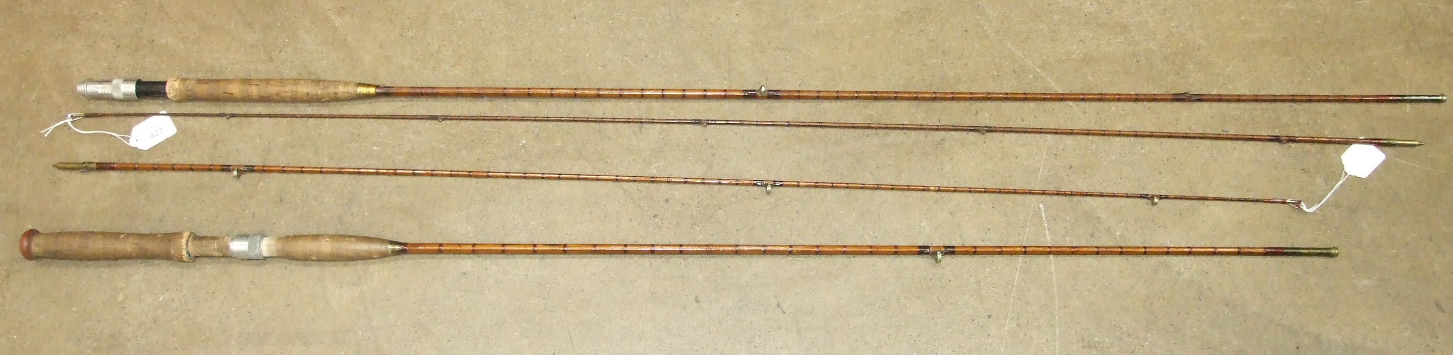 A Hardy's 8' 6" two-piece split-cane fly rod "The No.1 Victor Rod" and a Hardy's 9' two-piece - Image 2 of 2