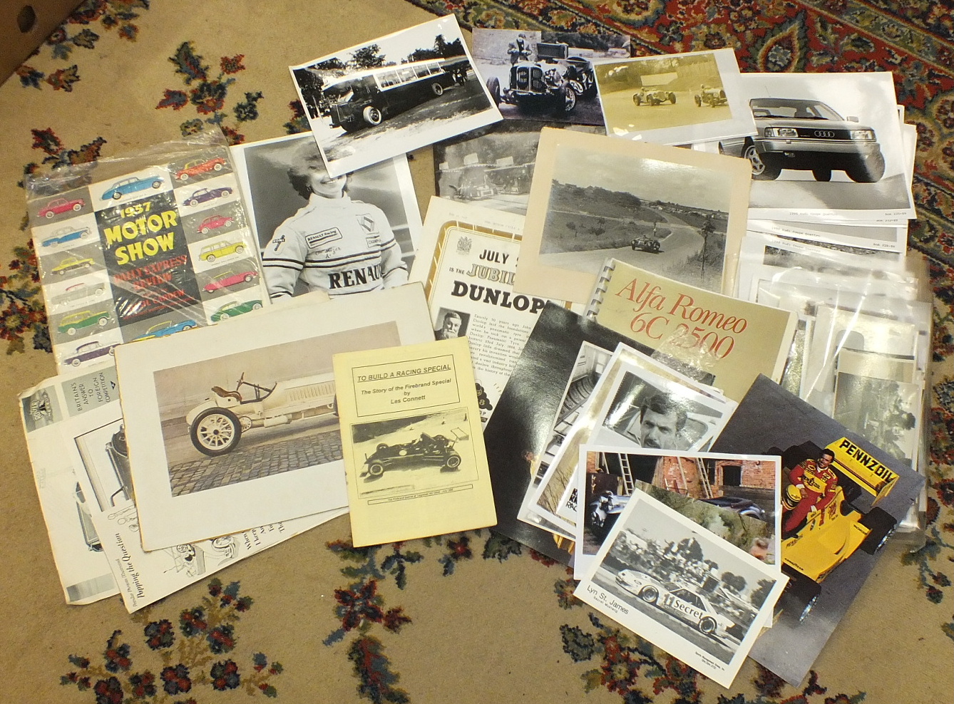 A quantity of motoring ephemera, including photographs, handbooks, manuals, posters, magazines, - Image 2 of 3