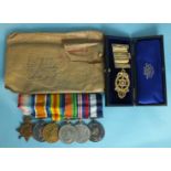 A WWI & WWII group of six medals awarded to K22001 T Murphy Sto 1 RN: 1914-15 Star, British War