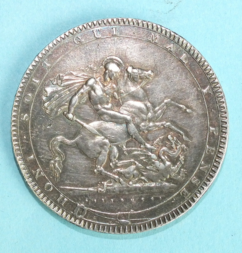 A George III 1820 LX crown.