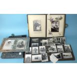 An album of Victorian cartes de visite and cabinet cards, two albums of WWII snaps of the British