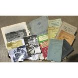 A quantity of motoring ephemera, including photographs, handbooks, manuals, posters, magazines,