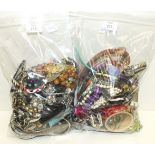 A large quantity of modern costume jewellery.