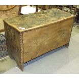 An elm coffer, 91 x 42cm, 57cm high.