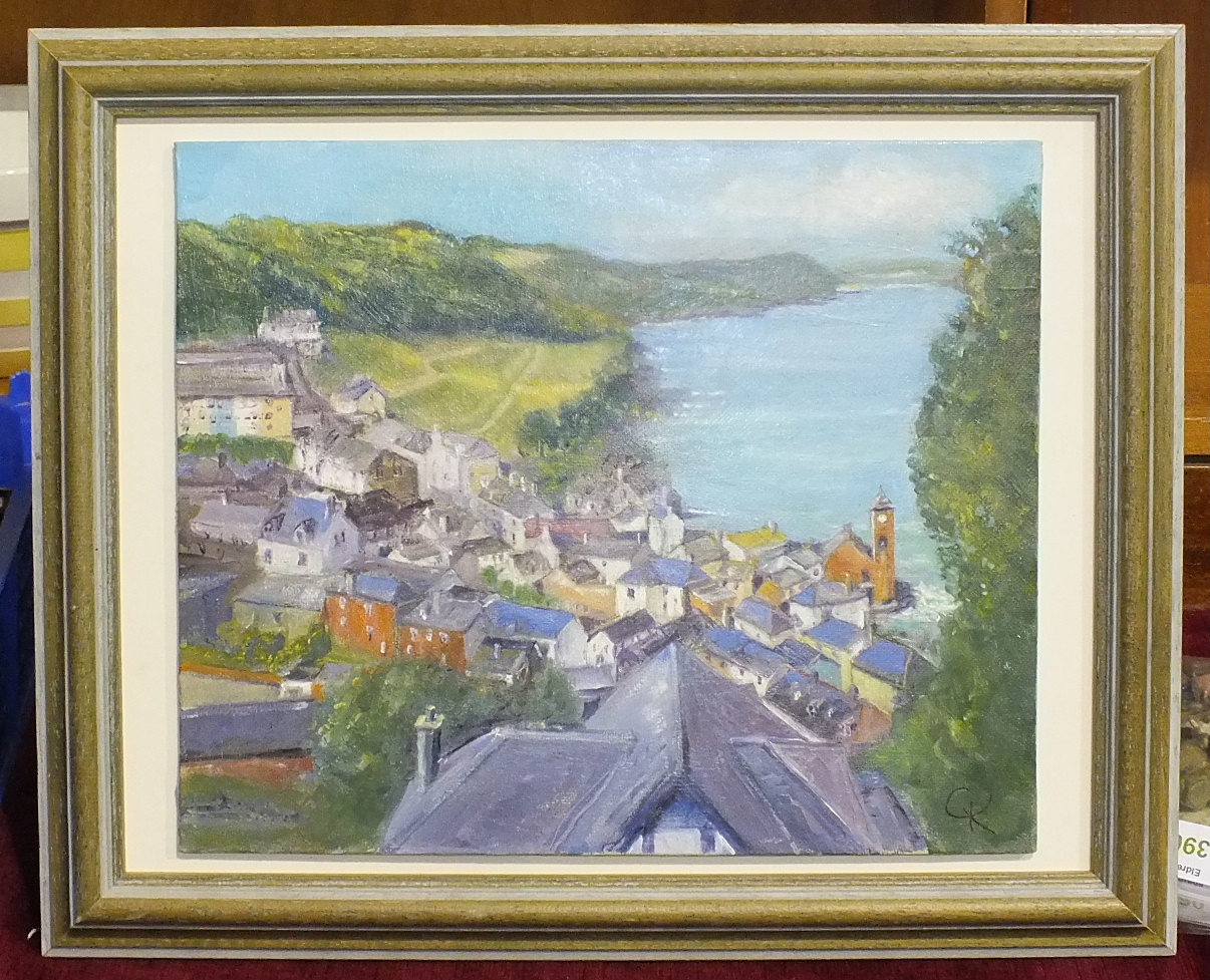 J Bailey, 'April afternoon at Kingsand', signed watercolour, dated '99, 19 x 37cm, Barbican - Image 3 of 3