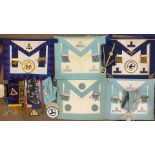 Masonic, a Province of Devonshire Deacons undress apron, collar and jewel, together with a