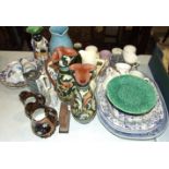 Various 19th and 20th century ceramics, glass ware and other items.