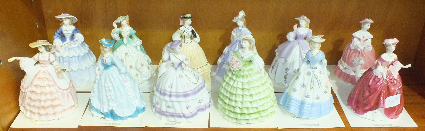 A collection of twelve Royal Worcester 'The Fashionable Victorians' figurines, all with - Image 2 of 2