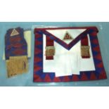 A Masonic HRA Principal's apron and sash by Toye, Kenning & Spencer, in plastic cover, as new.