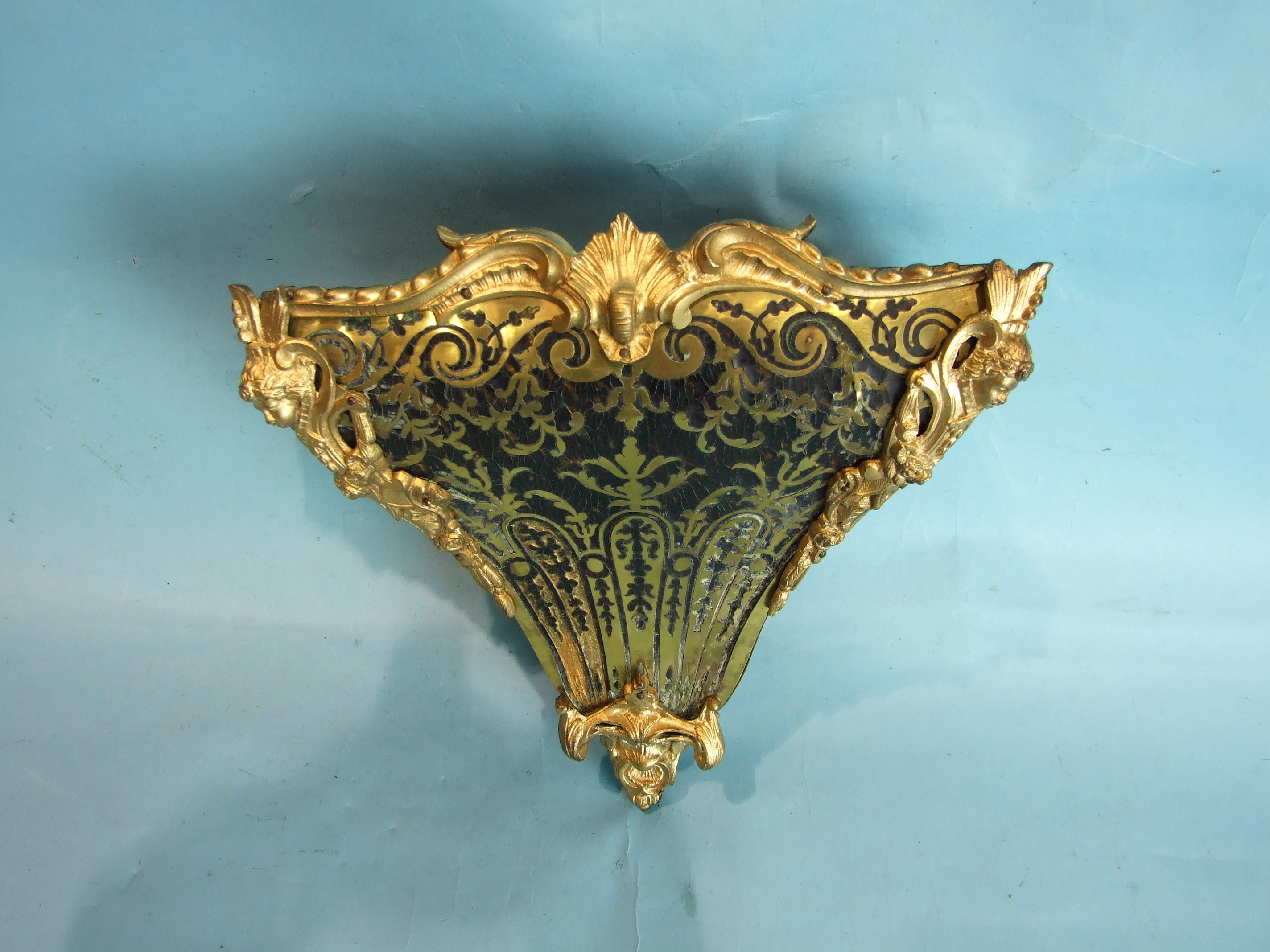 A 19th century French Boulle mantel clock of balloon shape, with gilt metal mounts and twin-train - Image 2 of 3