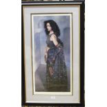 •After R O Lenkiewicz (1941-2002), 'Anna with Black Shawl', a framed limited-edition print, no.209/