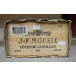 Moueix Cotes de Castillon 2005, 12 bottles.