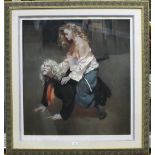 •After R O Lenkiewicz (1941-2002), 'The Painter with Lisa - Aristotle and Phyllis Theme', a framed