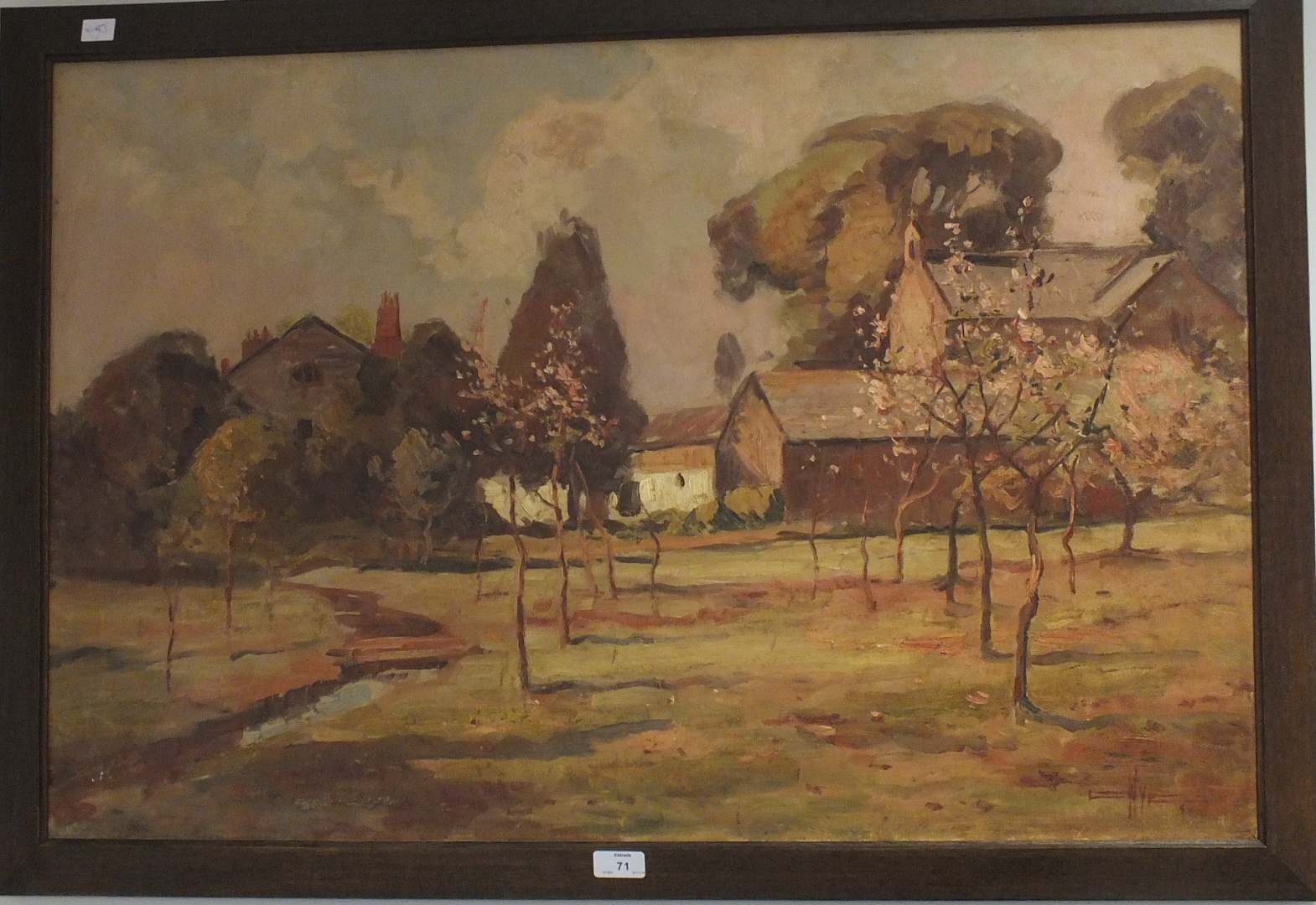 E Nye? PENNYCROSS FARM, PLYMOUTH Signed oil on canvas, 61 x 91cm and a companion, signed and dated - Image 2 of 2