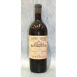 Four old bottles of Bordeaux: 1 bottle Brane Canternac 1920, 1 bottle Chambertin (date not shown,