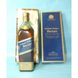 Johnnie Walker Blue Label Blended Scotch Whisky, bottle no. A00981JW, 43% vol, 1L, in box.