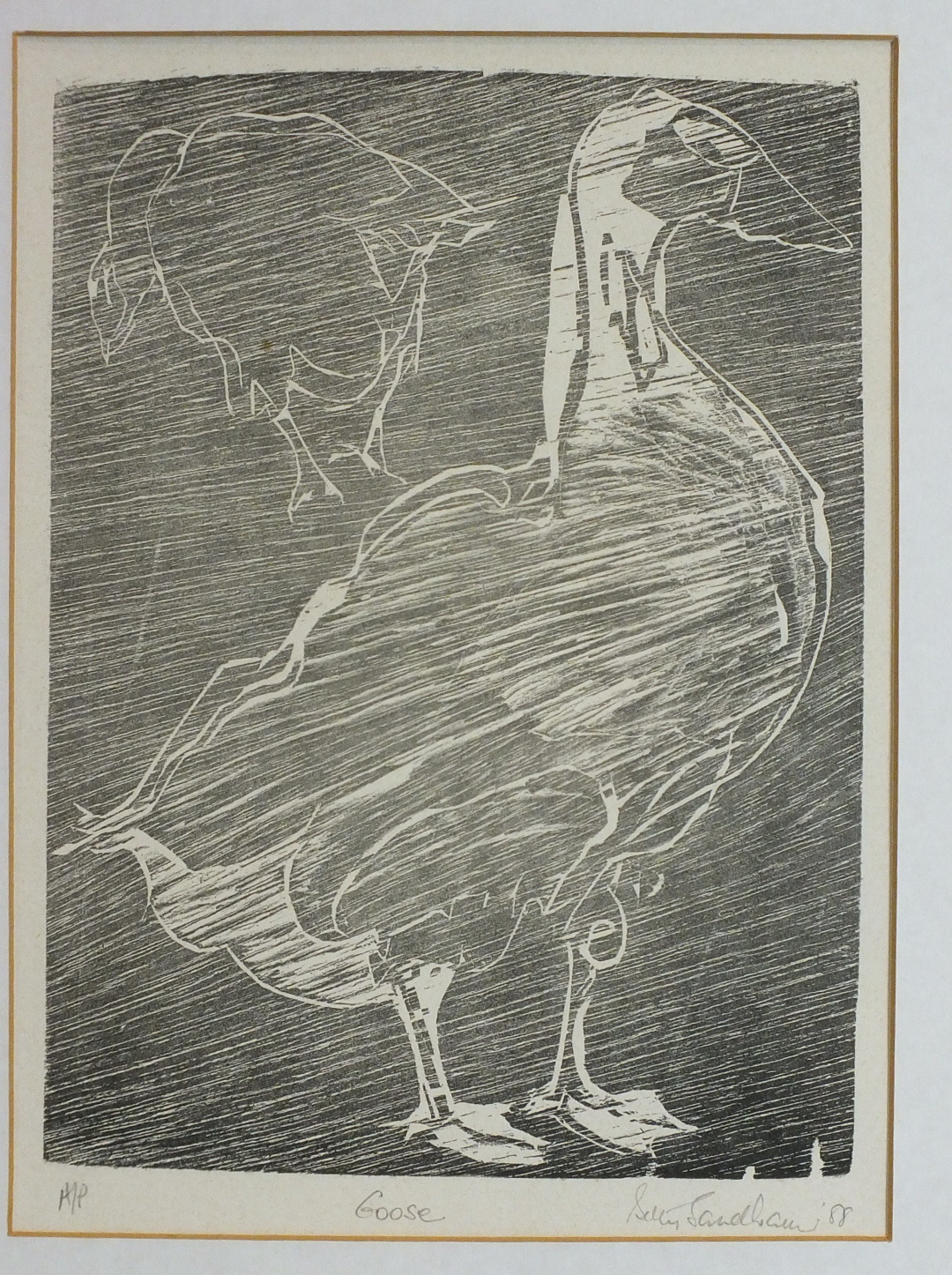 •After Betty Sandham, 'Seria Siamese', an etching and aquatint, signed and dated '77 with pencil - Image 3 of 3