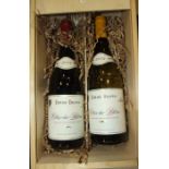 Edouard Delaunay Côtes Du Rhône 2014, one bottle red, one bottle white, in box and six other