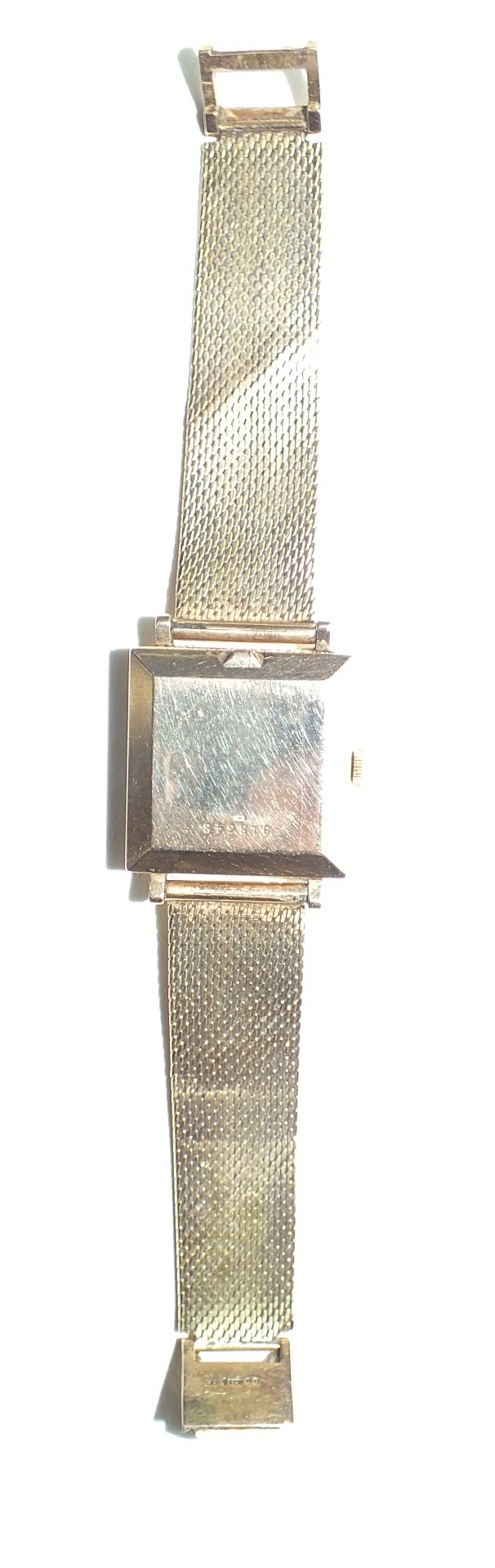 Jaeger LeCoultre, a gentleman's square-faced automatic wrist watch, the silvered dial with baton - Image 4 of 5