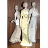 Three Royal Doulton figurines from the Reflections Series, "Pensive" HN3109, "Enchanting Evening"