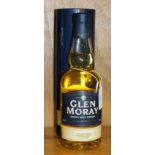 Glen Moray Single Malt Whisky, 70cl, 40% vol, in cardboard sleeve.