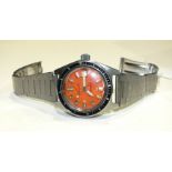 An Ocean Diver Blandford SA 25 Atmos Supermatic wrist watch, with steel case and bracelet, (dial a/