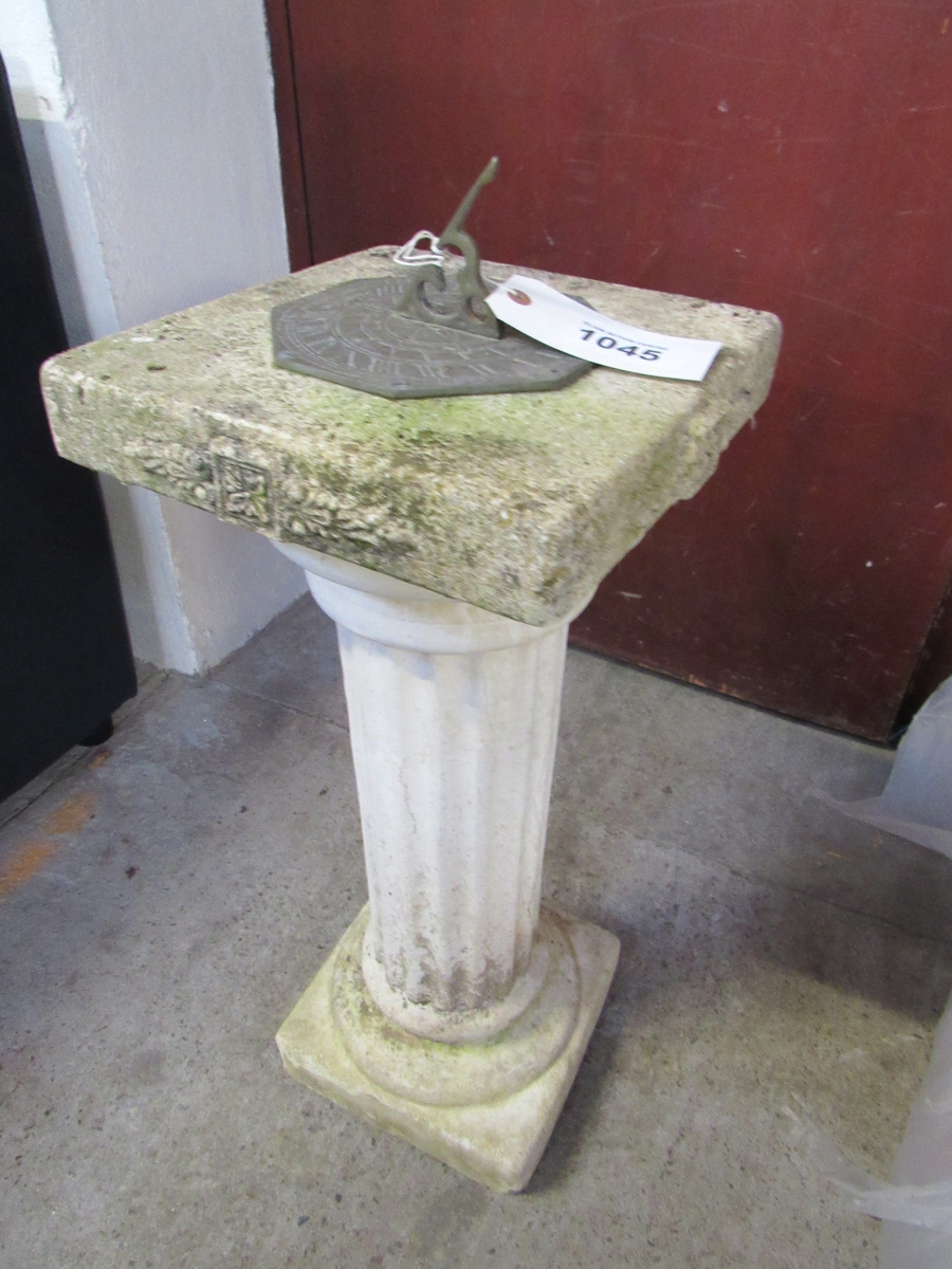 SUNDIAL ON CORINTHIAN COLUMN - Image 2 of 3